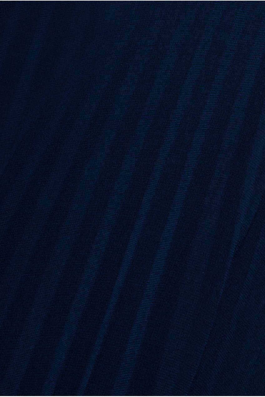 Sleeveless Pleated Chiffon Multiway Scarf Maxi Dress - Navy Blue DR4829