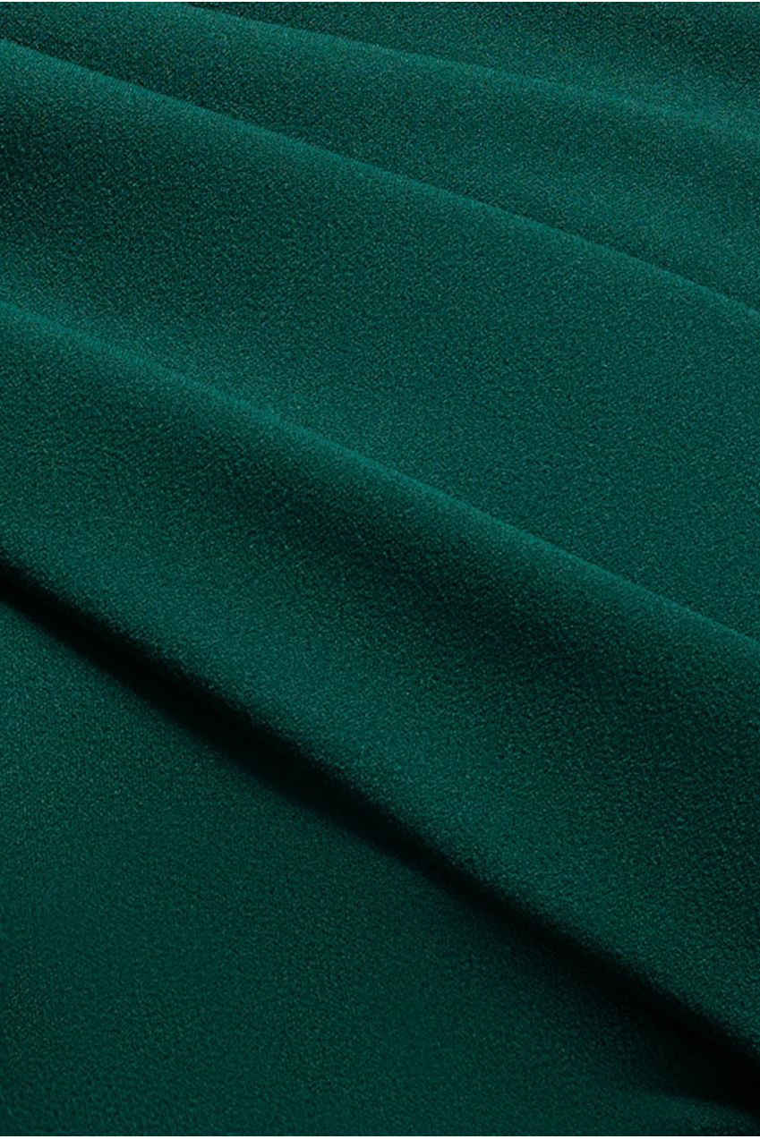 Sash One Shoulder Bardot Maxi Dress - Emerald Green DR4830