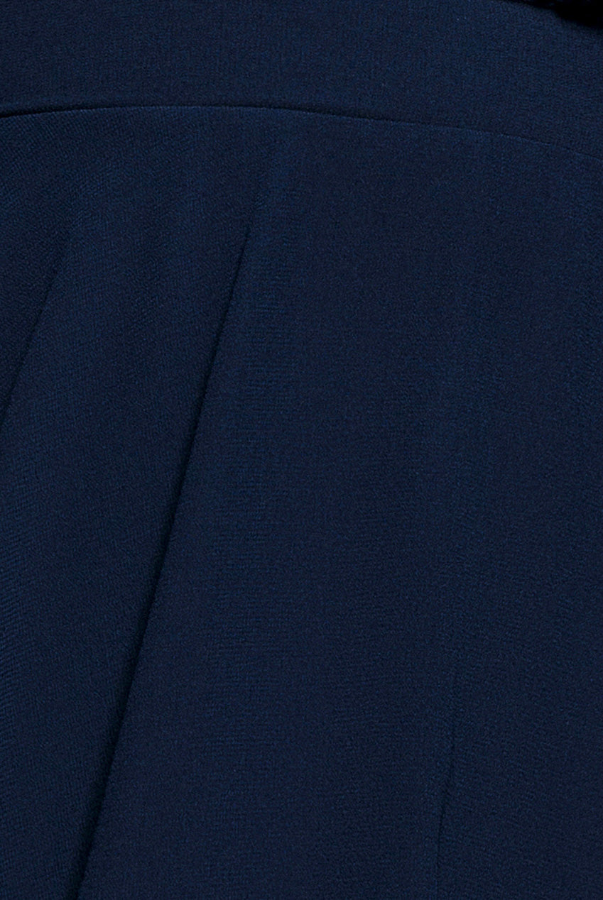 Tiered Chiffon Wrap Midi Dress - Navy Blue DR4907BBS