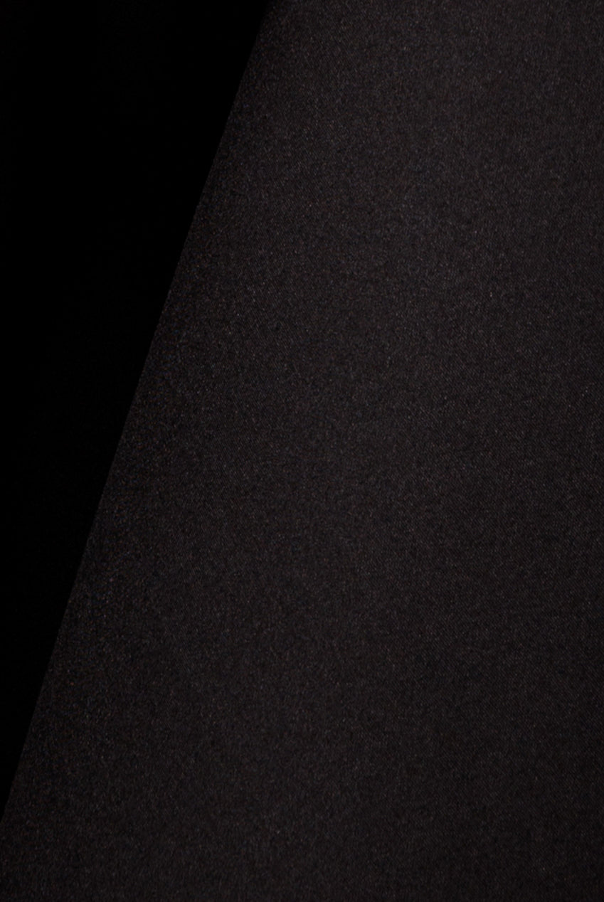 Scuba Off The Shoulder Velvet Bow Skater Midi Dress - Black DR4935