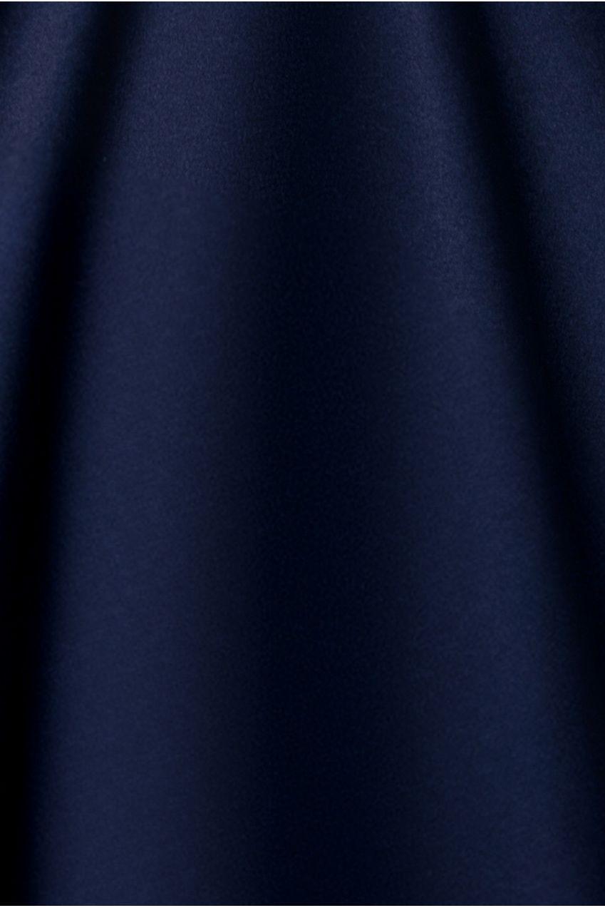 One Shoulder A Line Midi Dress - Navy Blue DR4949