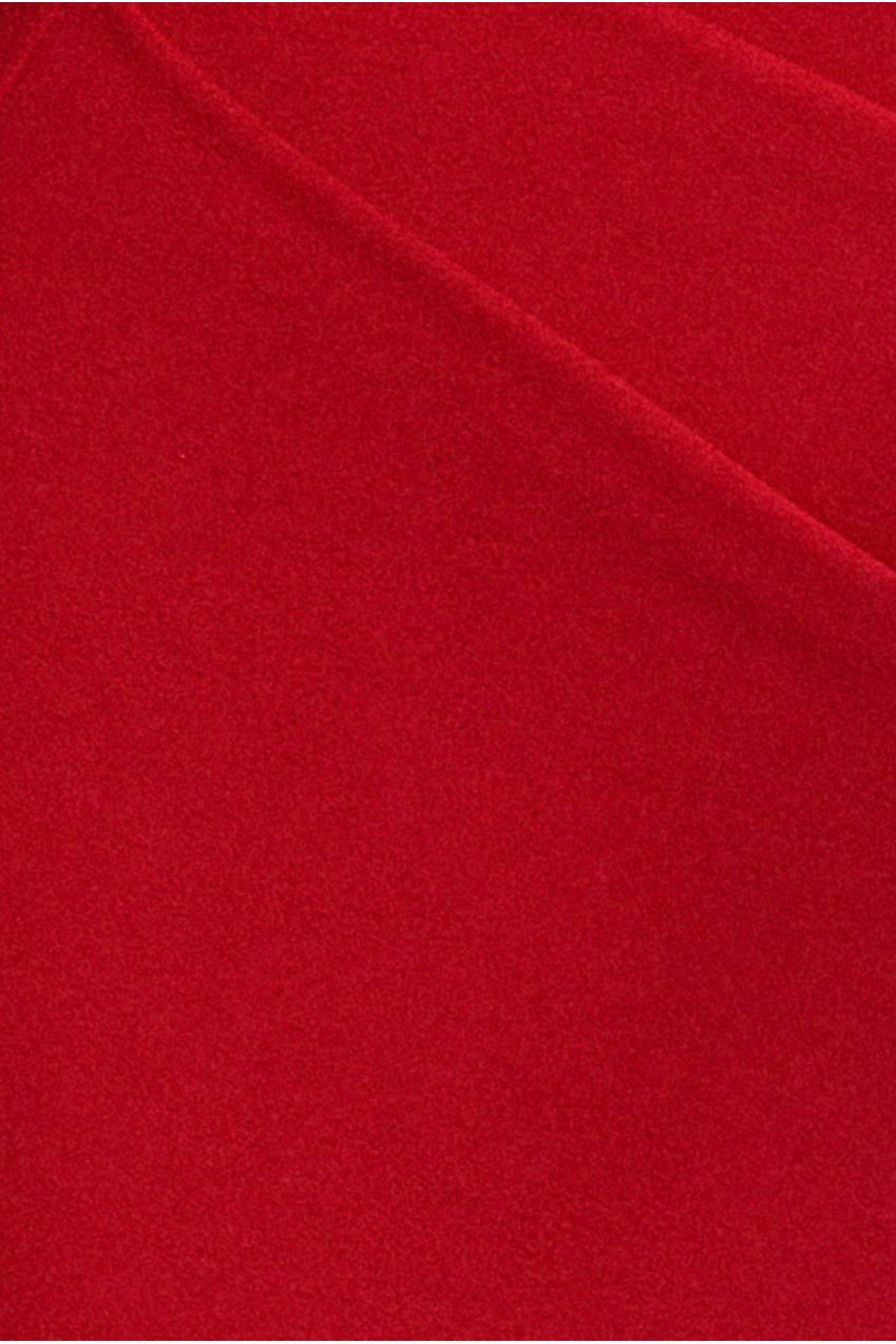 One Shoulder Cape Sleeve Maxi Dress - Red DR5041