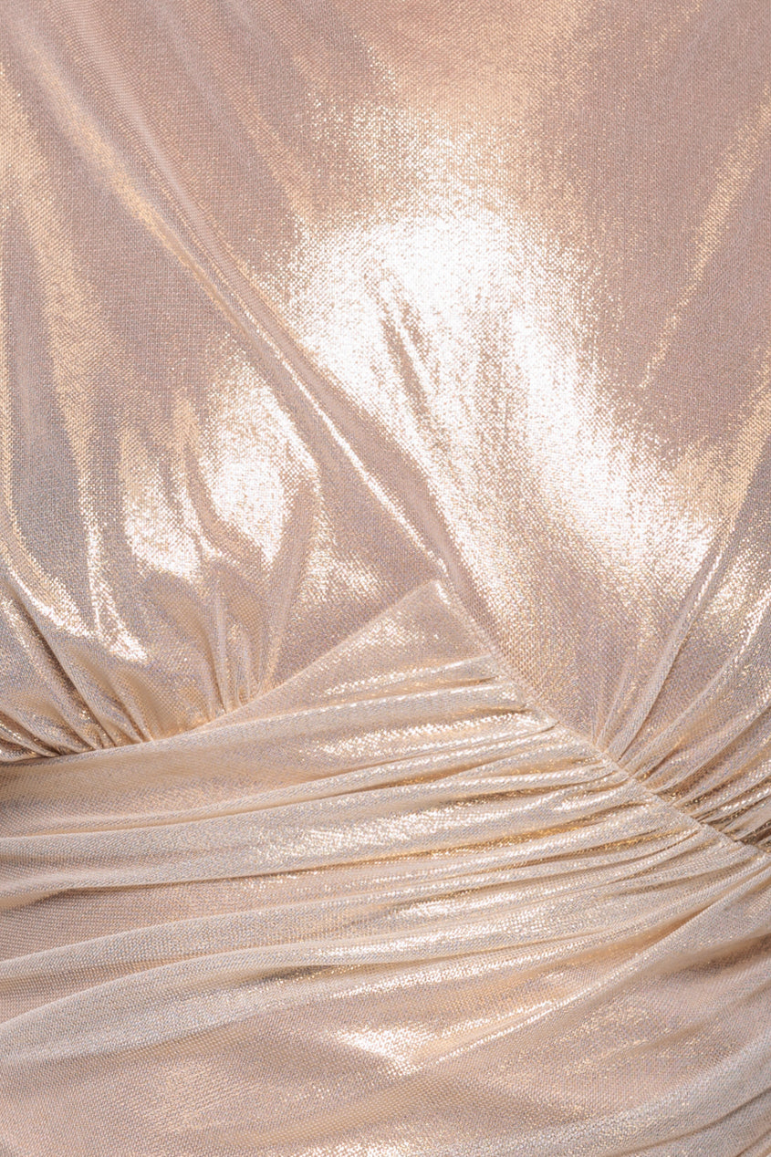 Pre-Order: Gravity Defying Naked Maxi Dress - Gold DR5051