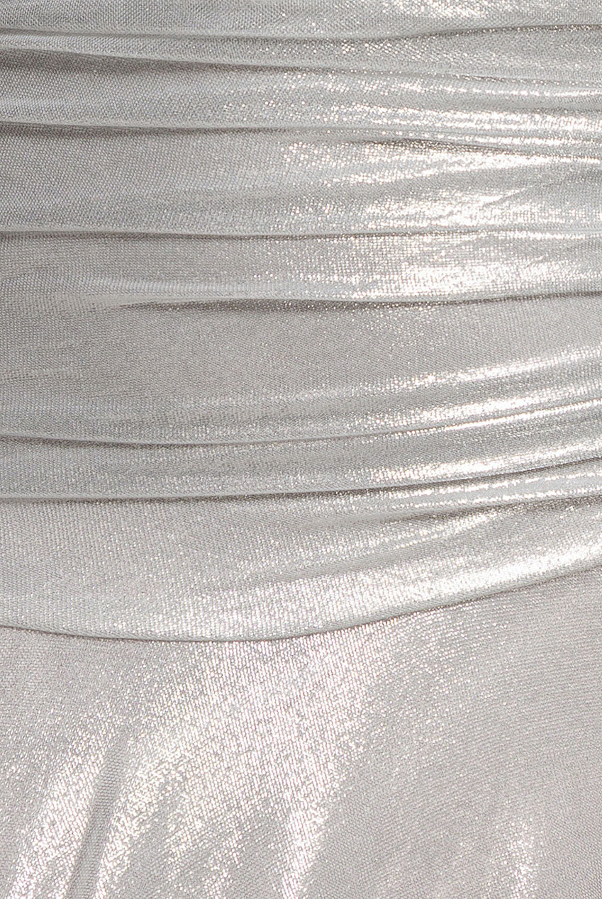 Gravity Defying Naked Maxi Dress - Silver DR5051