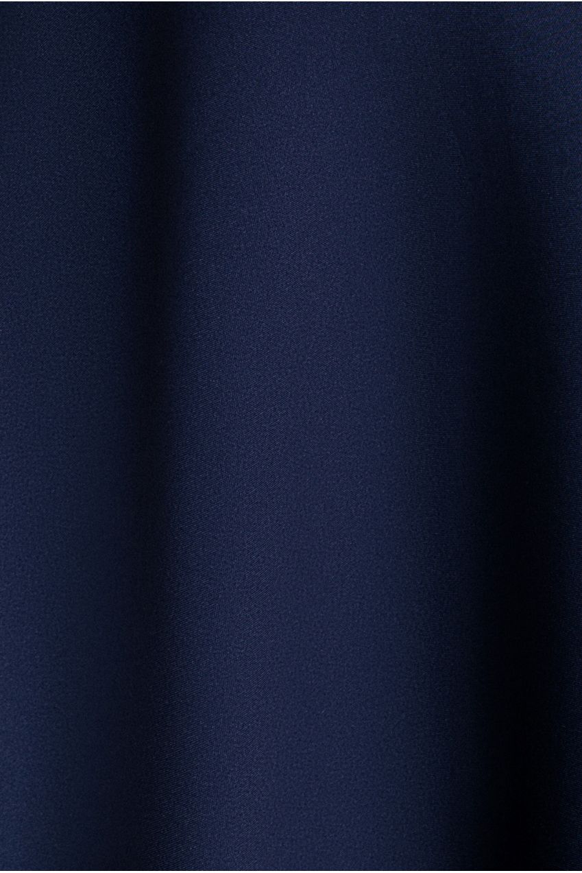 Cap Sleeve Skater High Low Midi Dress - Navy Blue DR5100
