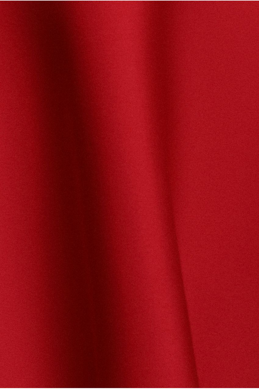 Cap Sleeve Skater High Low Midi Dress - Red DR5100