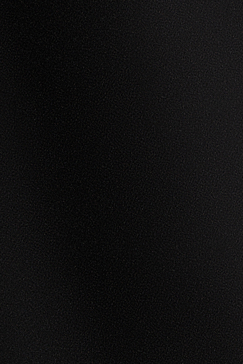 Bardot Plunge Neck Bow Sleeve Skater Mini Dress - Black DR5125