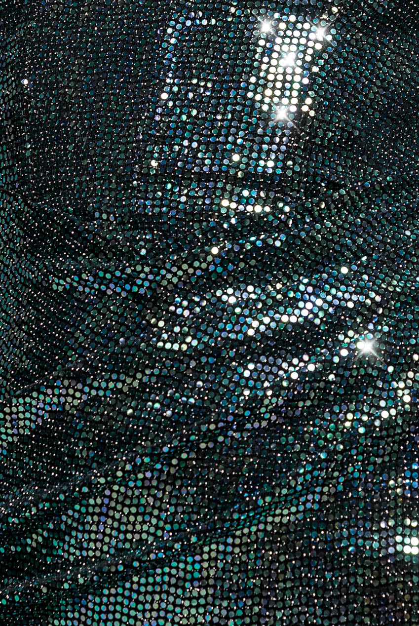 Sleeveless Princess Seam Sequin Mermaid Maxi Dress - Green Multi DR5323