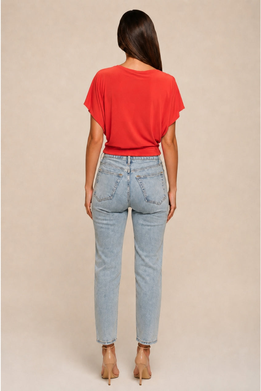 Finley Orange Batwing Top FINLEY_ORANGE-TOP