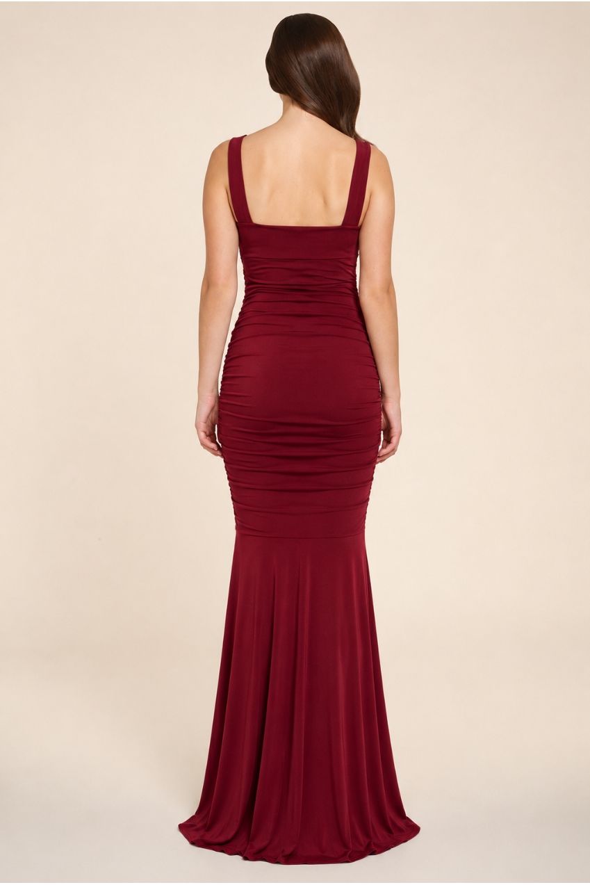 Gabby Berry Maxi Dress With Fishtail HG-GABBY-BERRY-MAXI