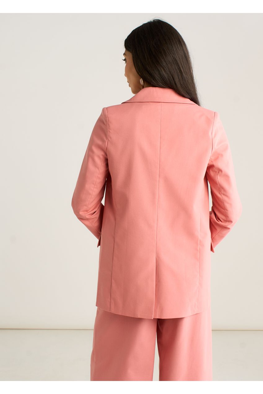 Coral Edge To Edge Linen Mix Jacket GL2229