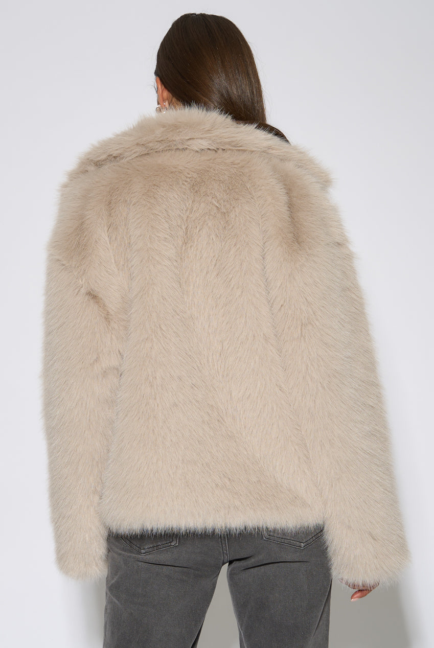 Blonde Faux Fur Jacket GL2294
