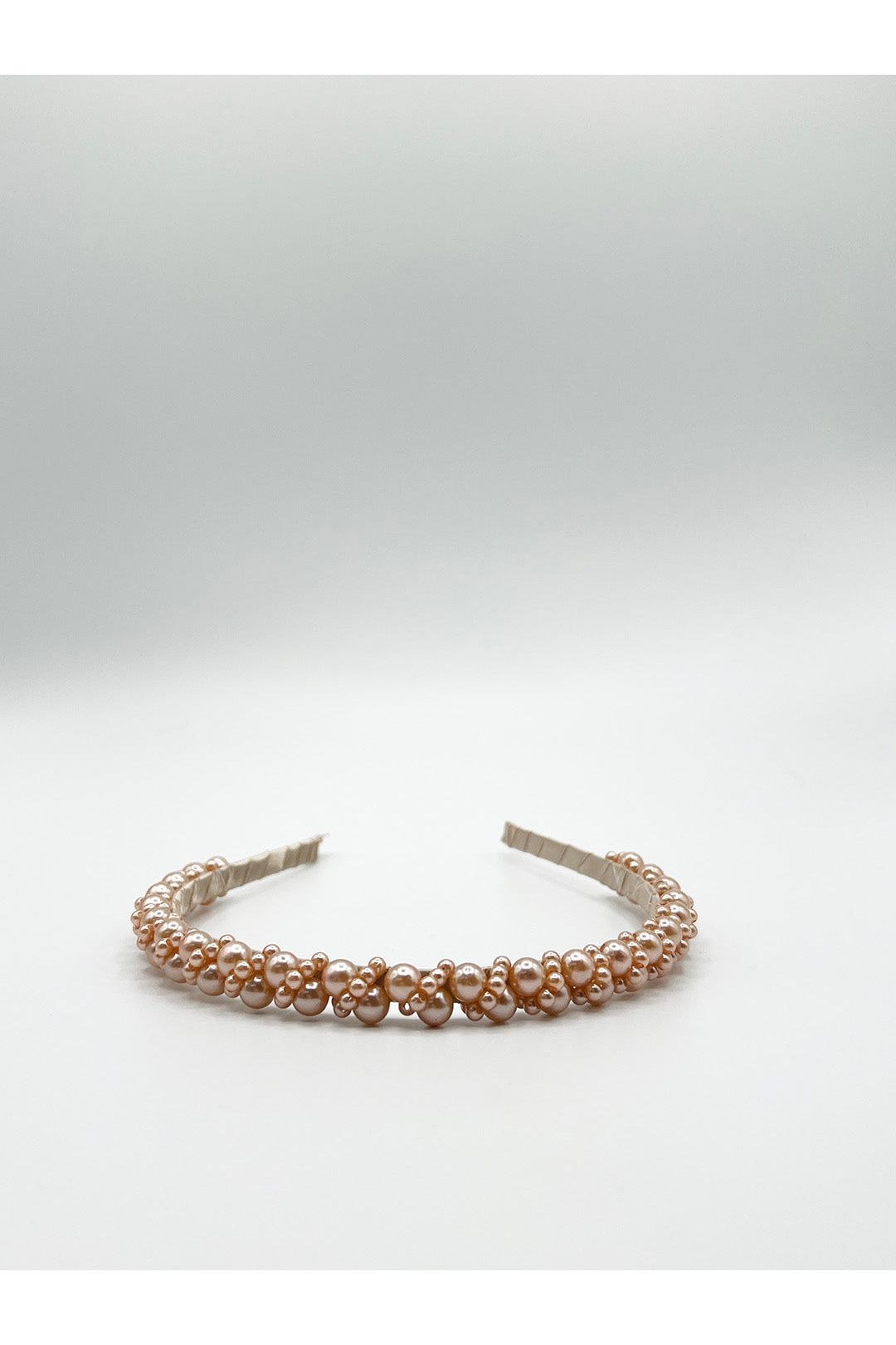Minimal Pearl Headband In Brown HA310006