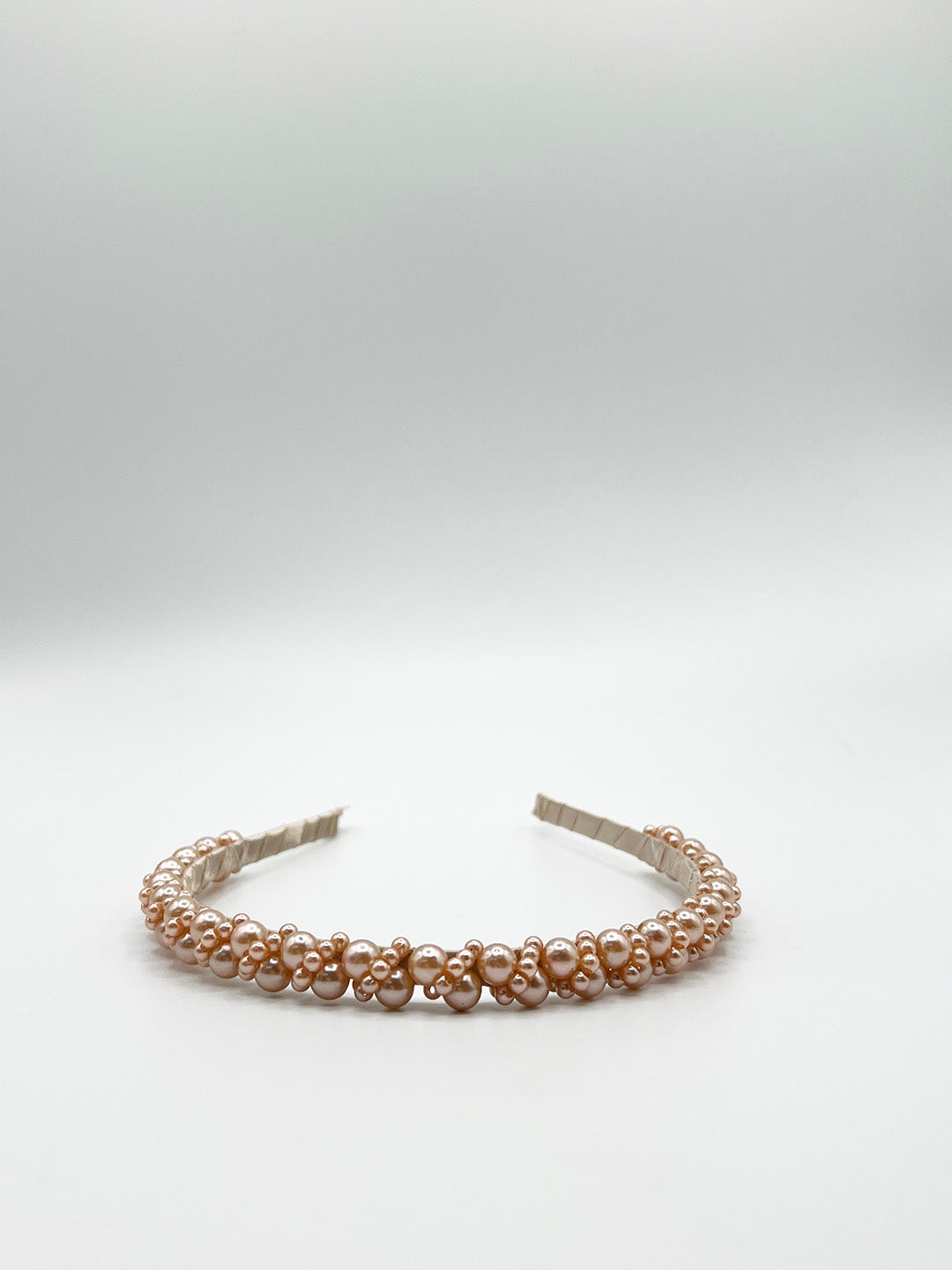 Minimal Pearl Headband In Brown HA310006