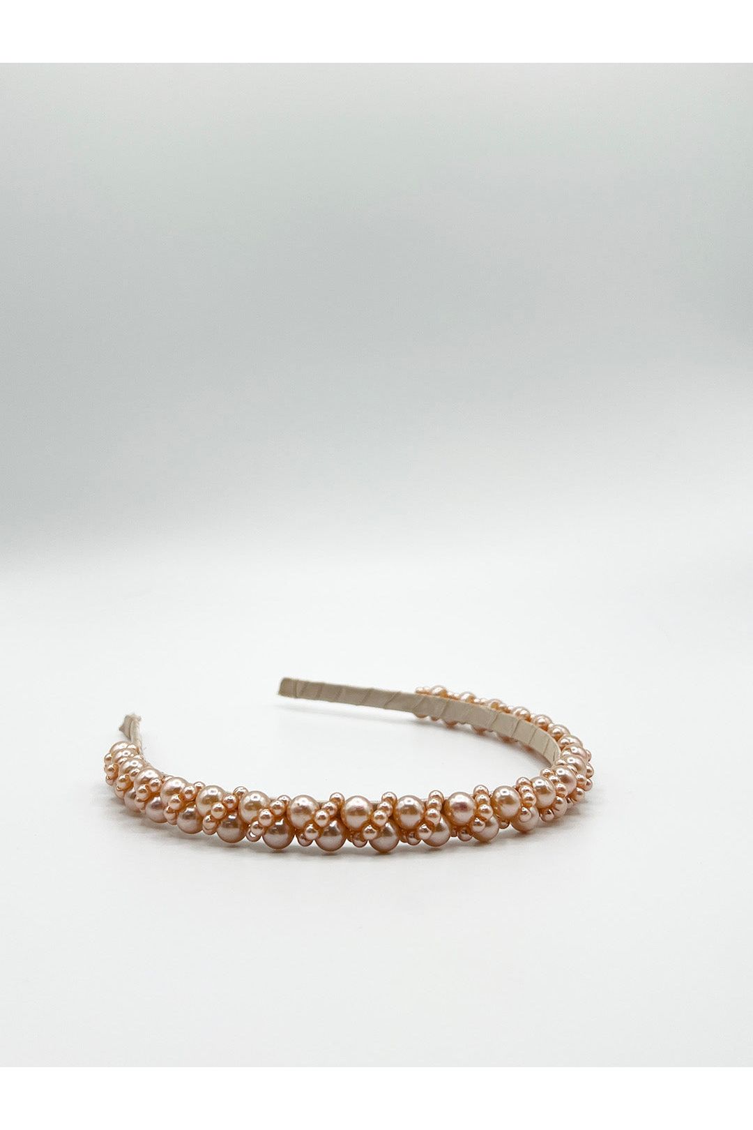 Minimal Pearl Headband In Brown HA310006