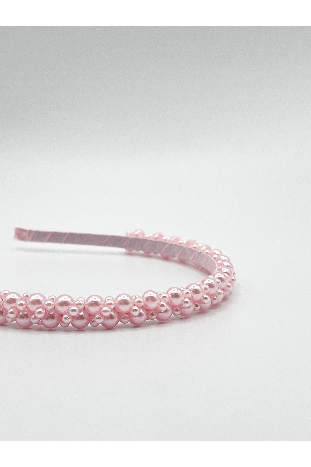 Minimal Pearl Headband In Pink HA310009