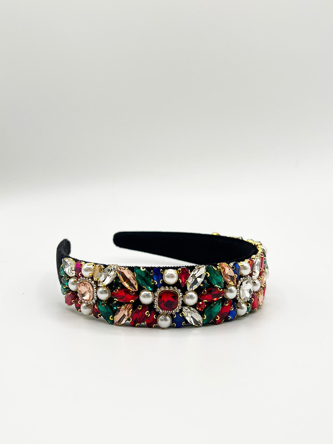 Embellished Crystal Headband In Multi HA310301