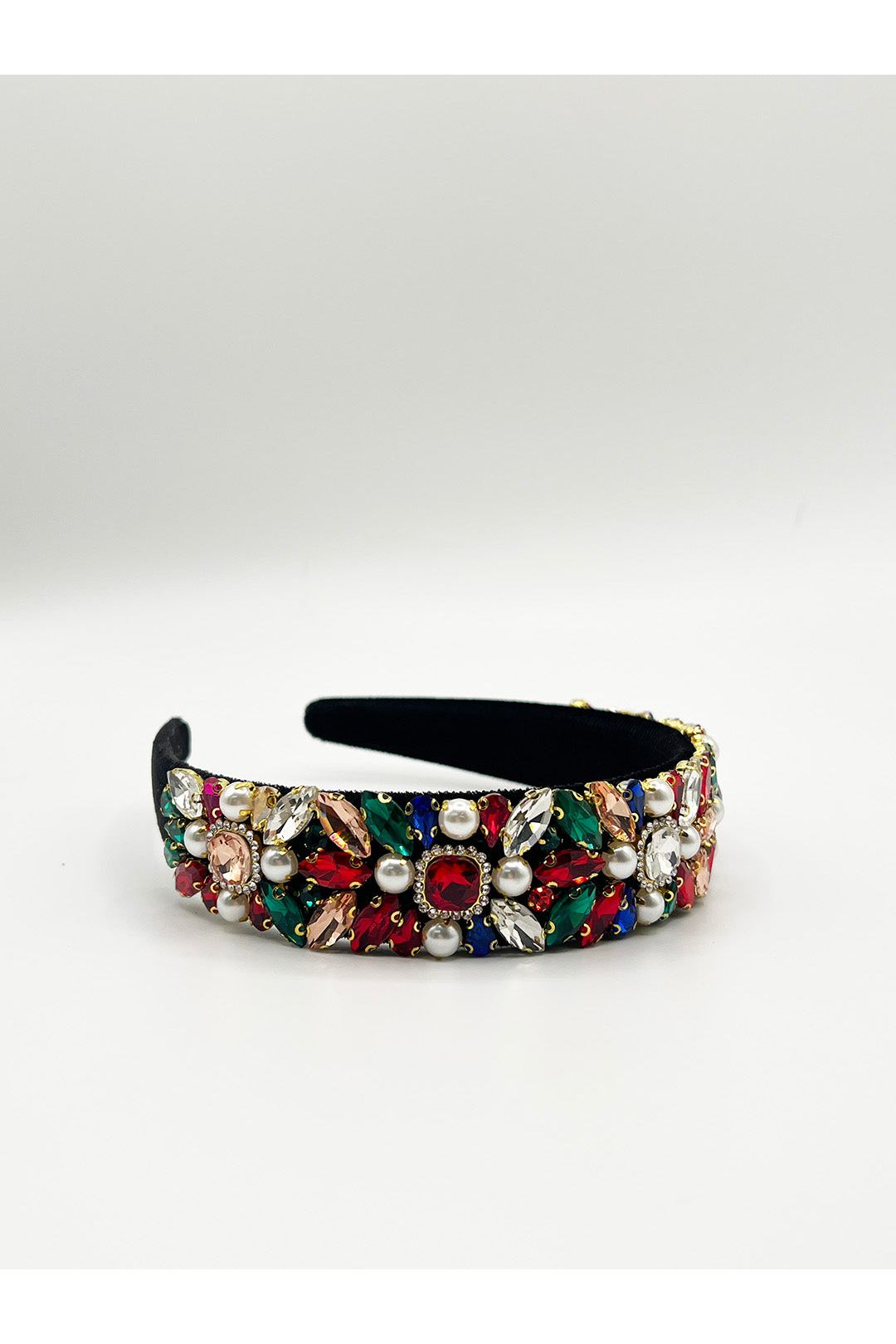 Embellished Crystal Headband In Multi HA310301
