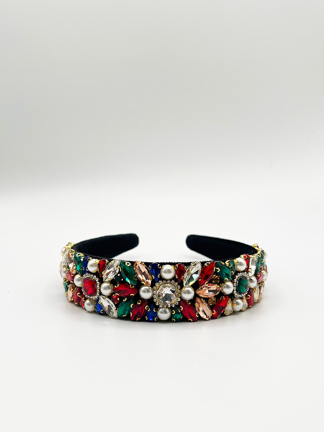 Embellished Crystal Headband In Multi HA310301