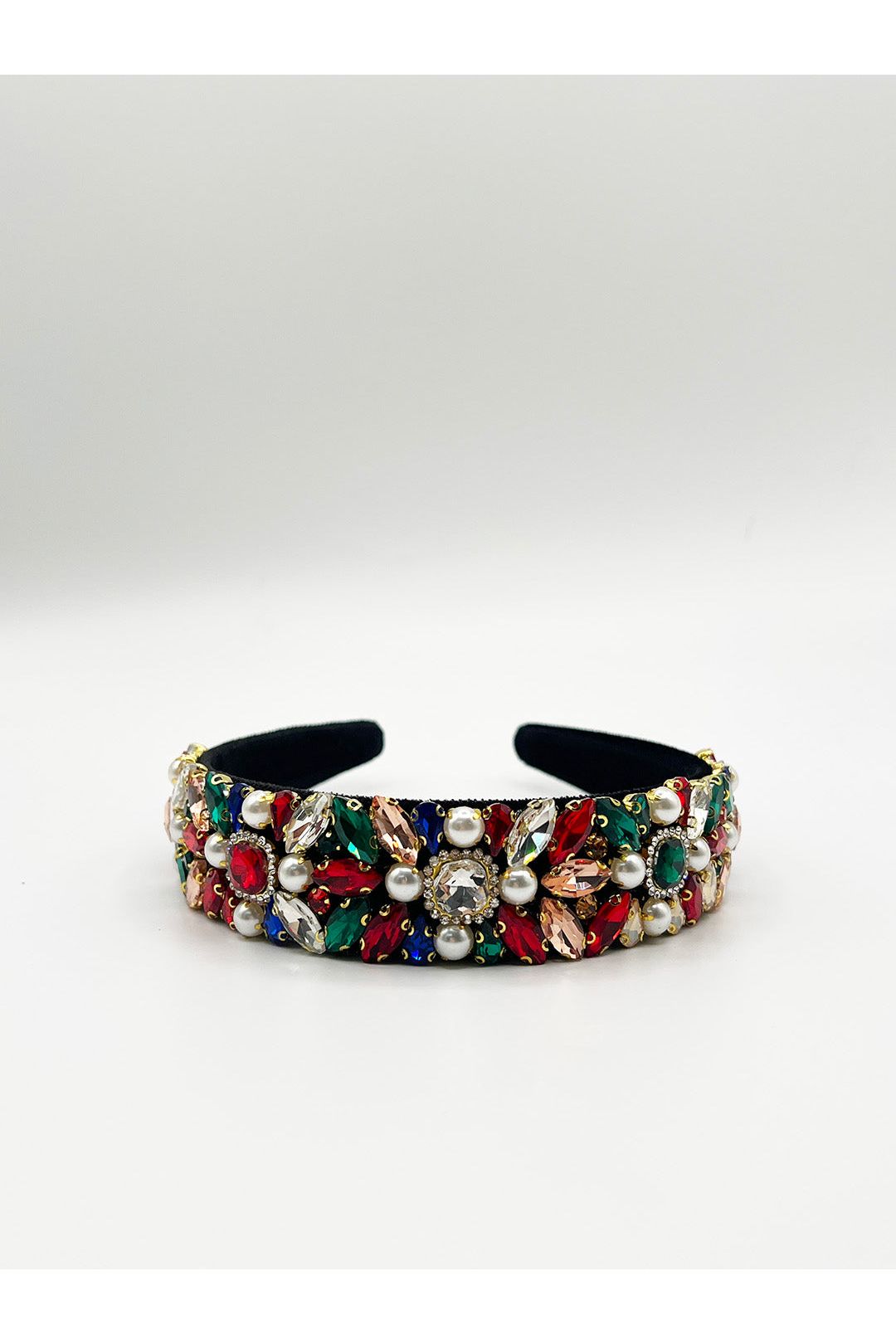Embellished Crystal Headband In Multi HA310301