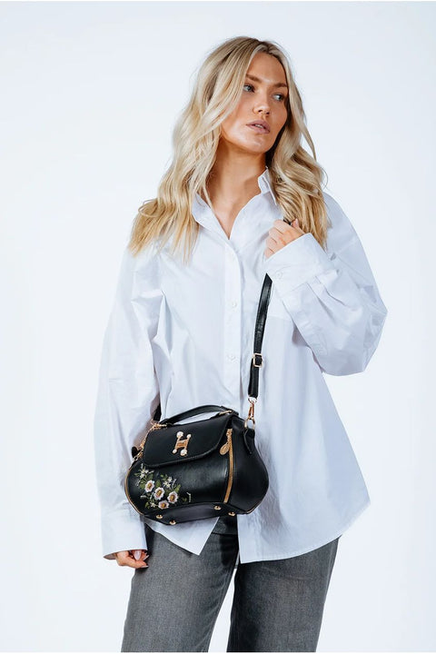 Embroidered Crossbody Bag by SVNX