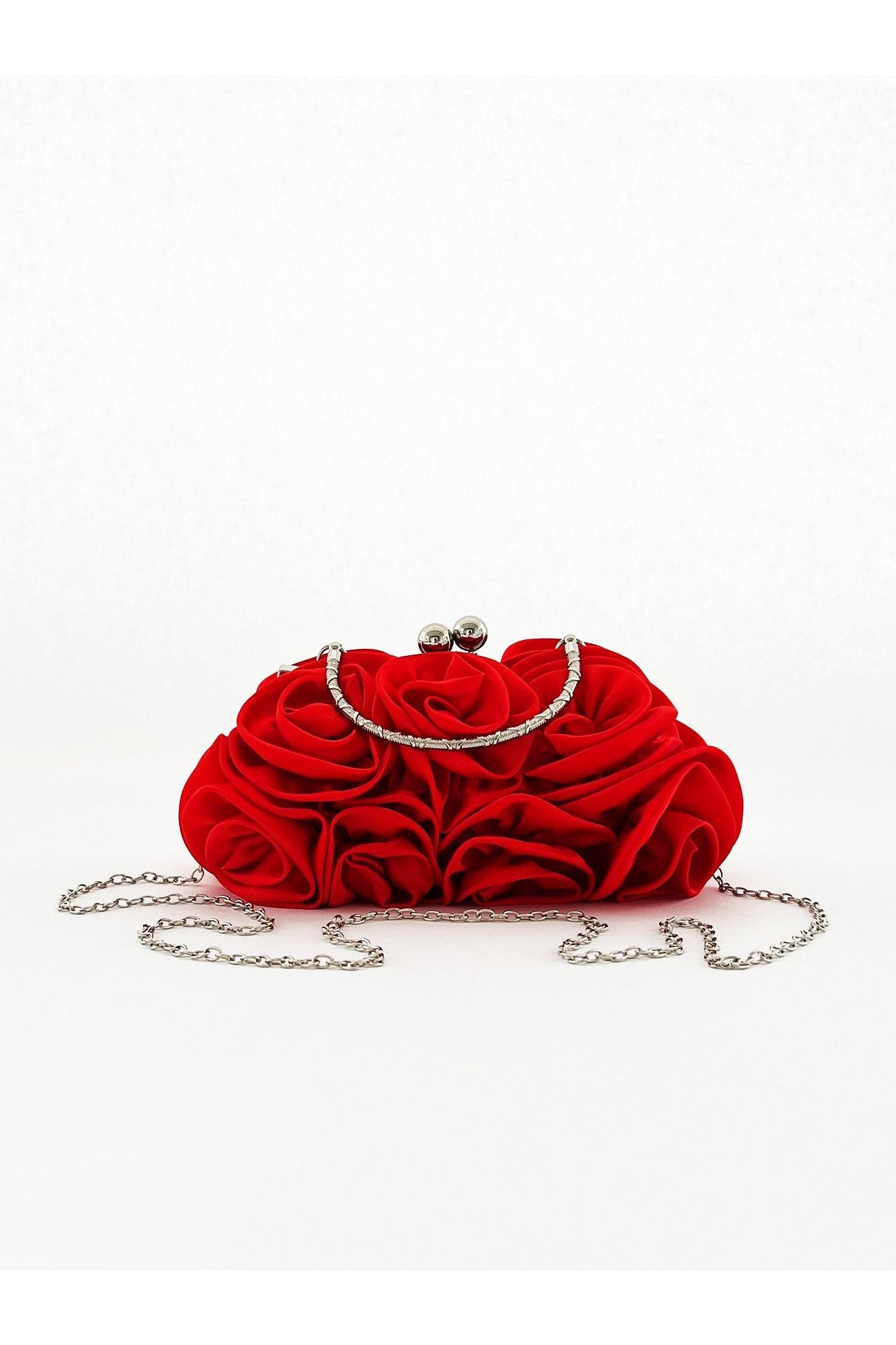 3D Rose Clutch Bag In Red HB331504