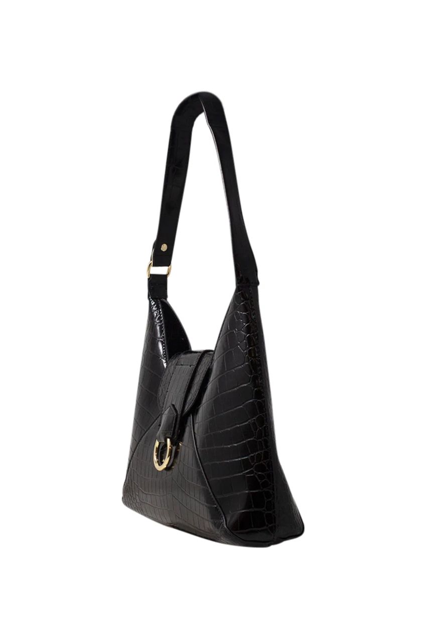 Envelope Hobo Bag In Black HB340402