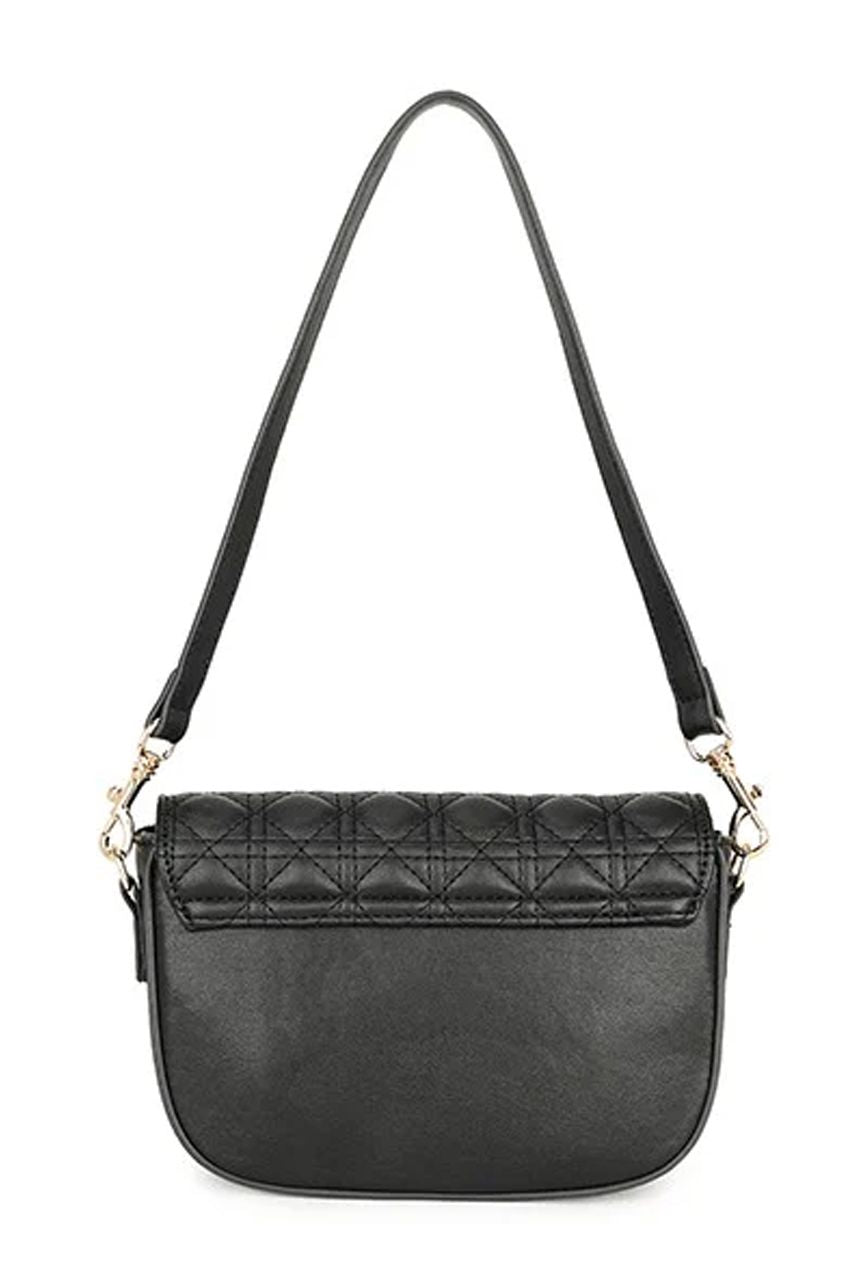 Quilted Crossbody Bag In Black HB343602