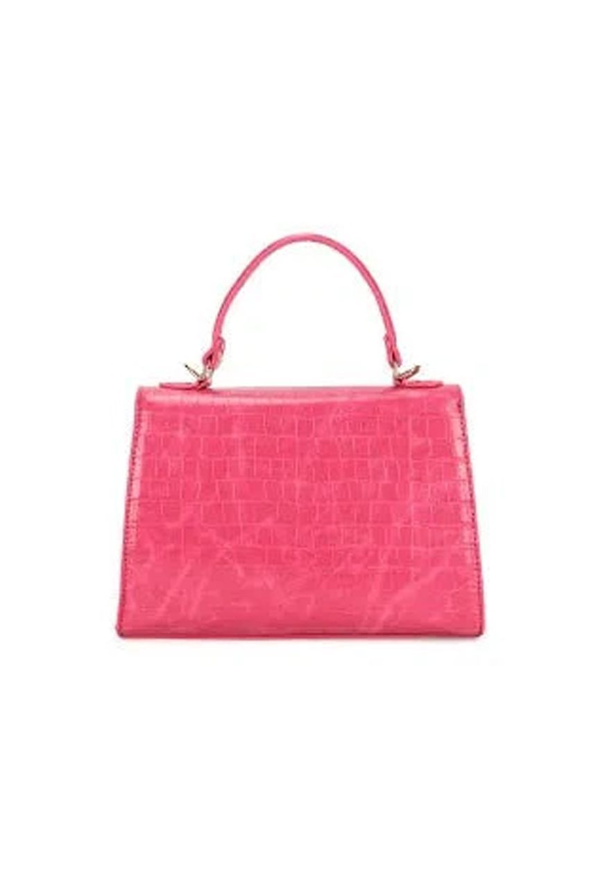 Croc Crossbody In Hot Pink HB345209
