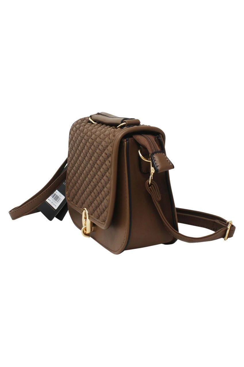 Rouched Front Crossbody With Clasp Button HB345406