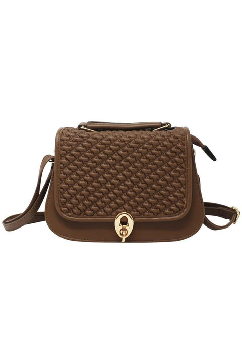 Rouched Front Crossbody With Clasp Button by SVNX