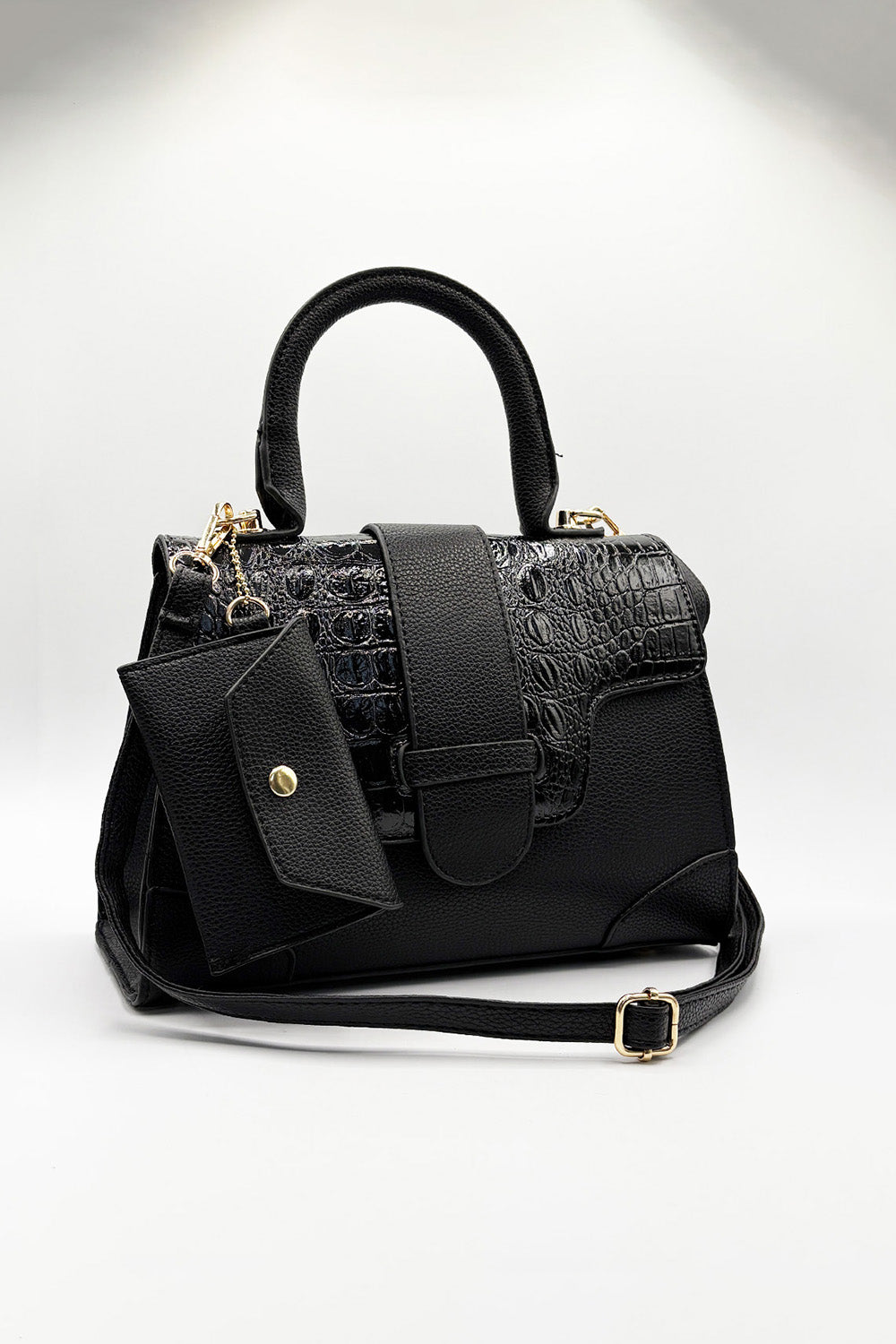 Patent Croc Top Handle Bag HB351202