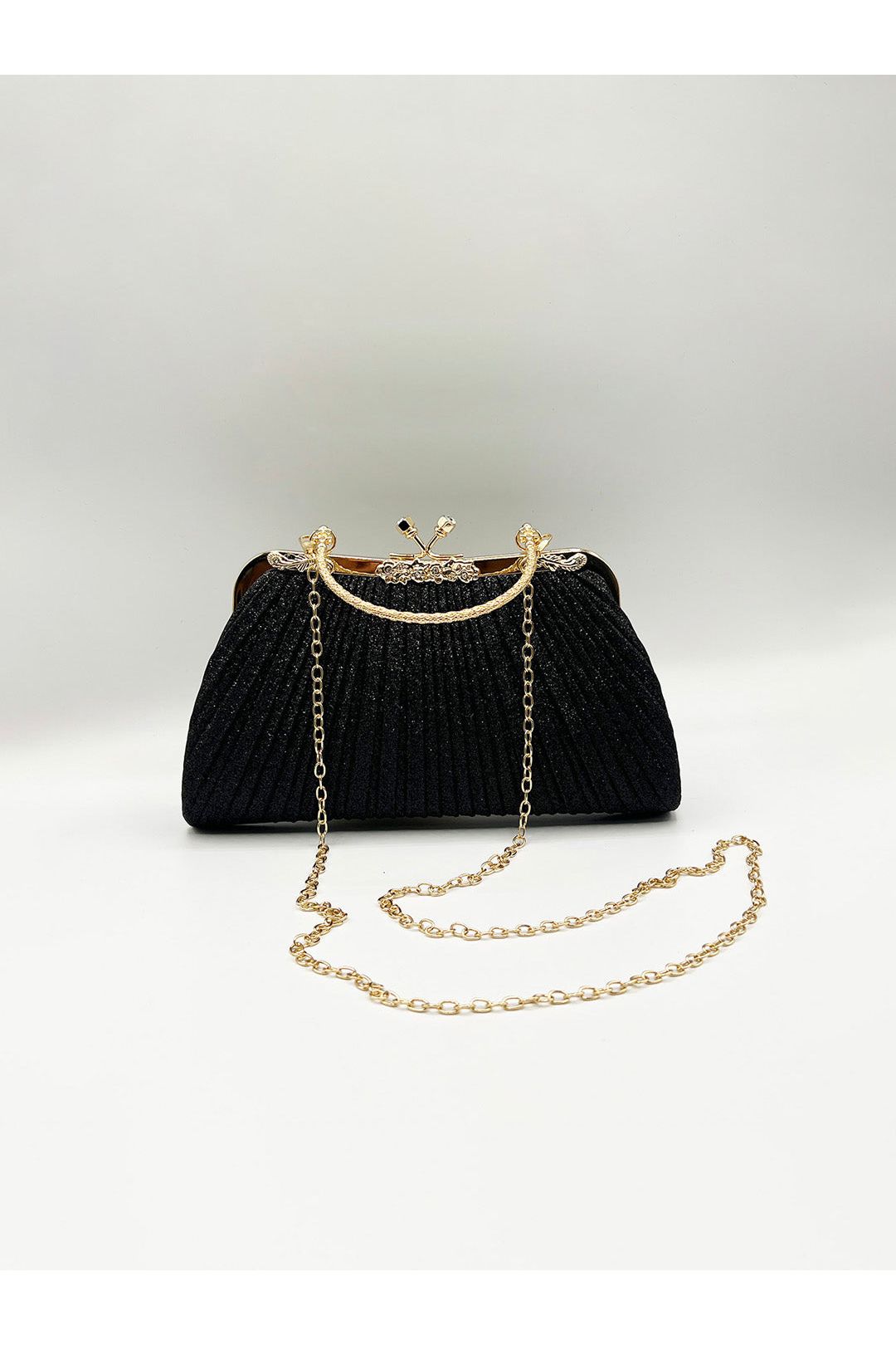 Glitter Metallic Fibre Clutch Bag HB360002