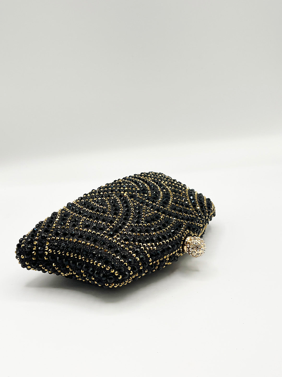 Embellished Clutch Bag In Black HB361602
