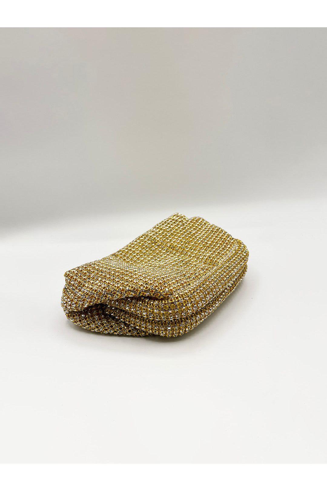 Crystal Pouch Clutch Bag In Gold HB362224