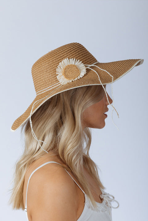 Sunflower Straw Sun Hat by SVNX