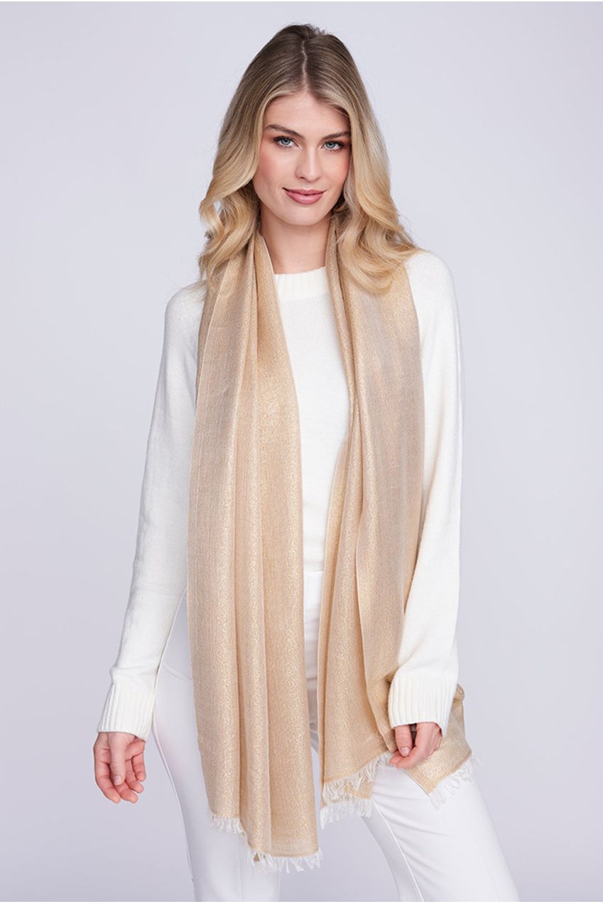 Hallie Scarf - Gold HAL001-MET001-0