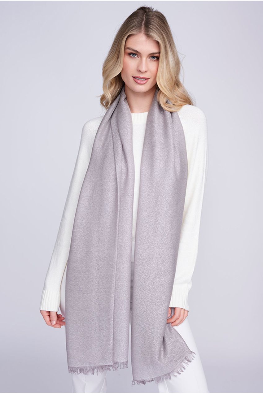 Hallie Scarf - Silver HAL001-MET002