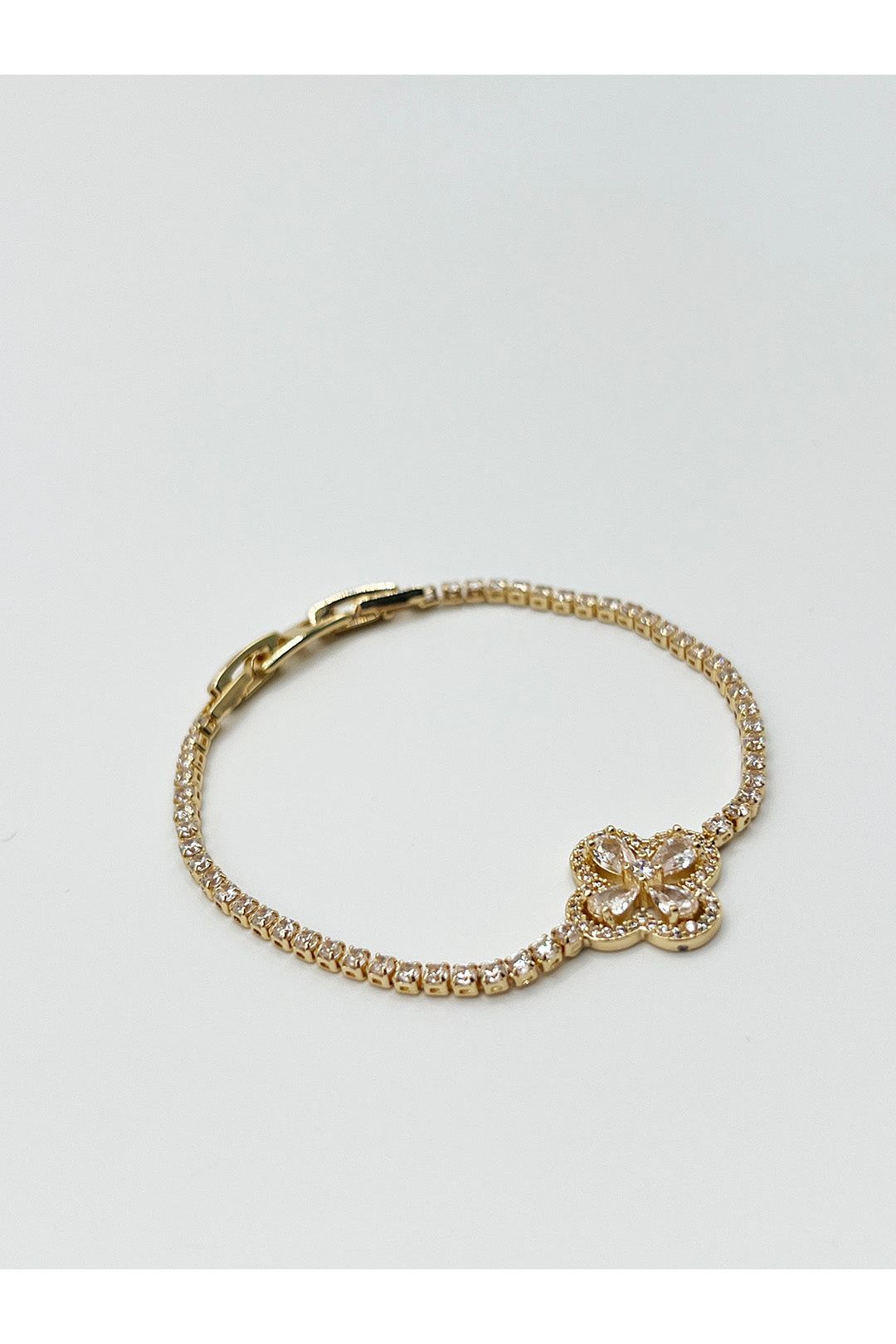 Clover Diamante Bracelet In Gold - Gift Boxed JE411924
