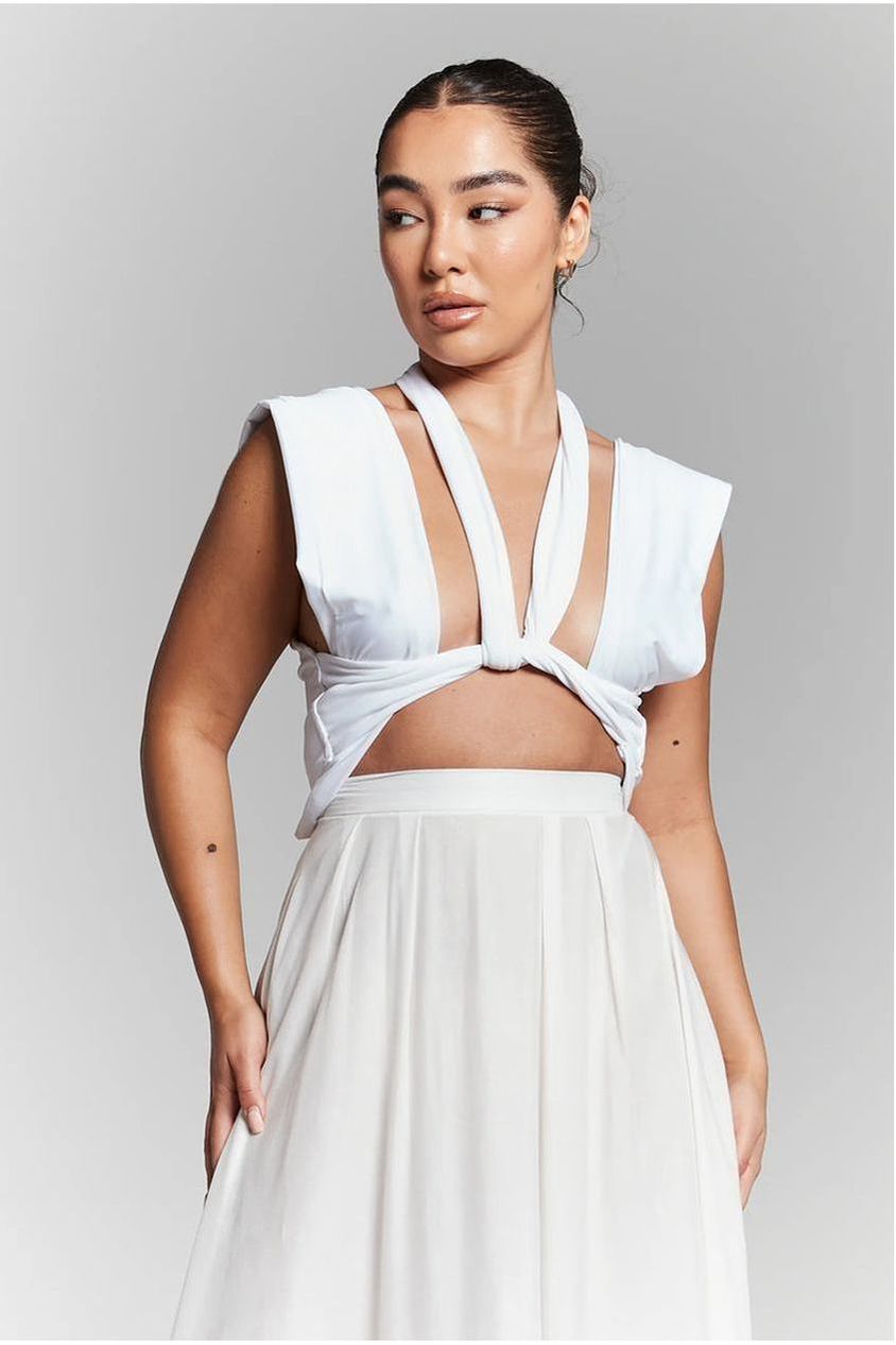 Isla Ivory Multiway Tie Top INF20221