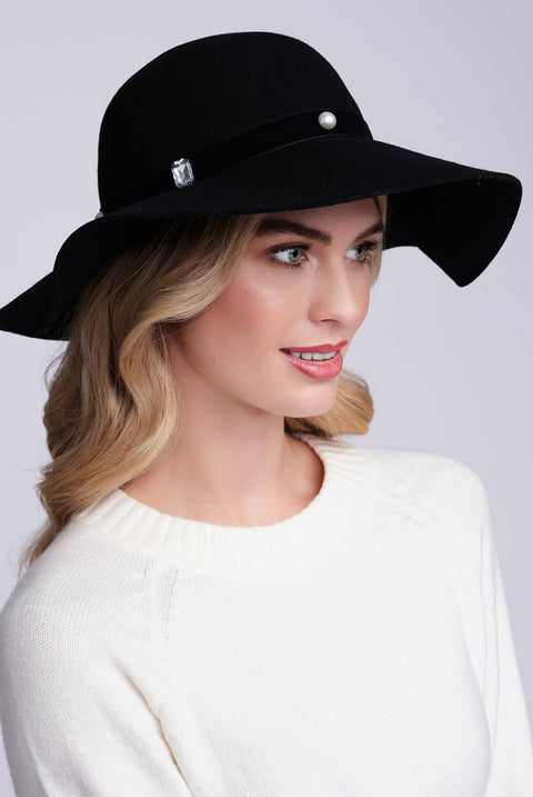 Ivanka Hat - Black by Pia Rossini