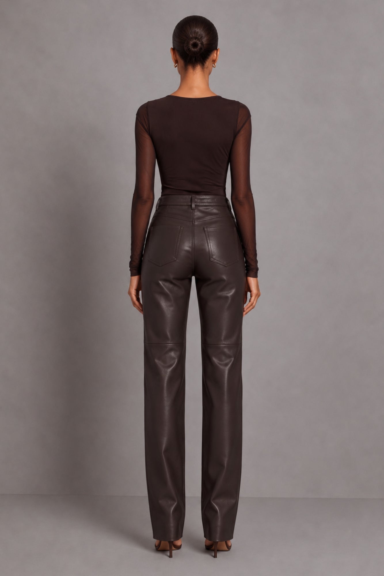 Jayla Brown Mesh Bodysuit JAYLA-BROWN