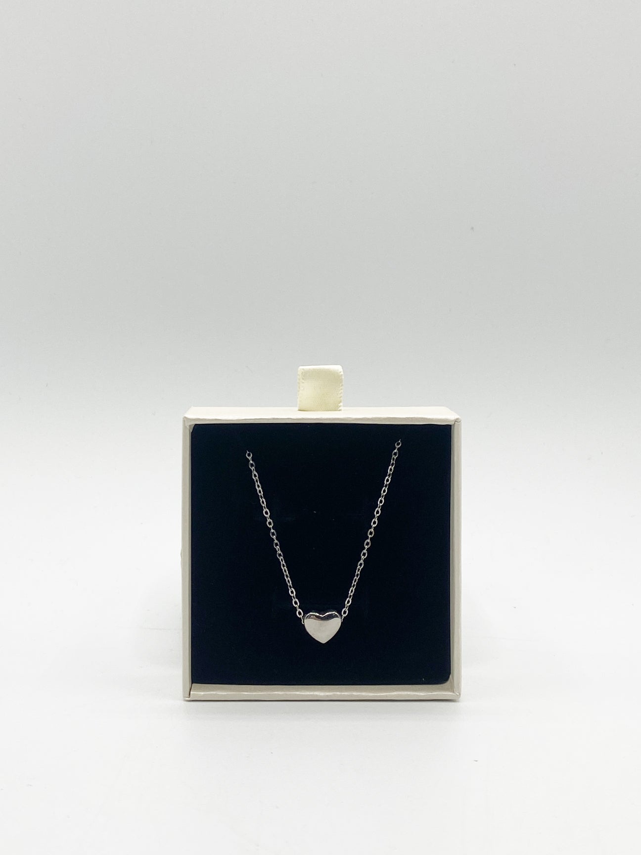 Small Heart Necklace In Silver JE400221