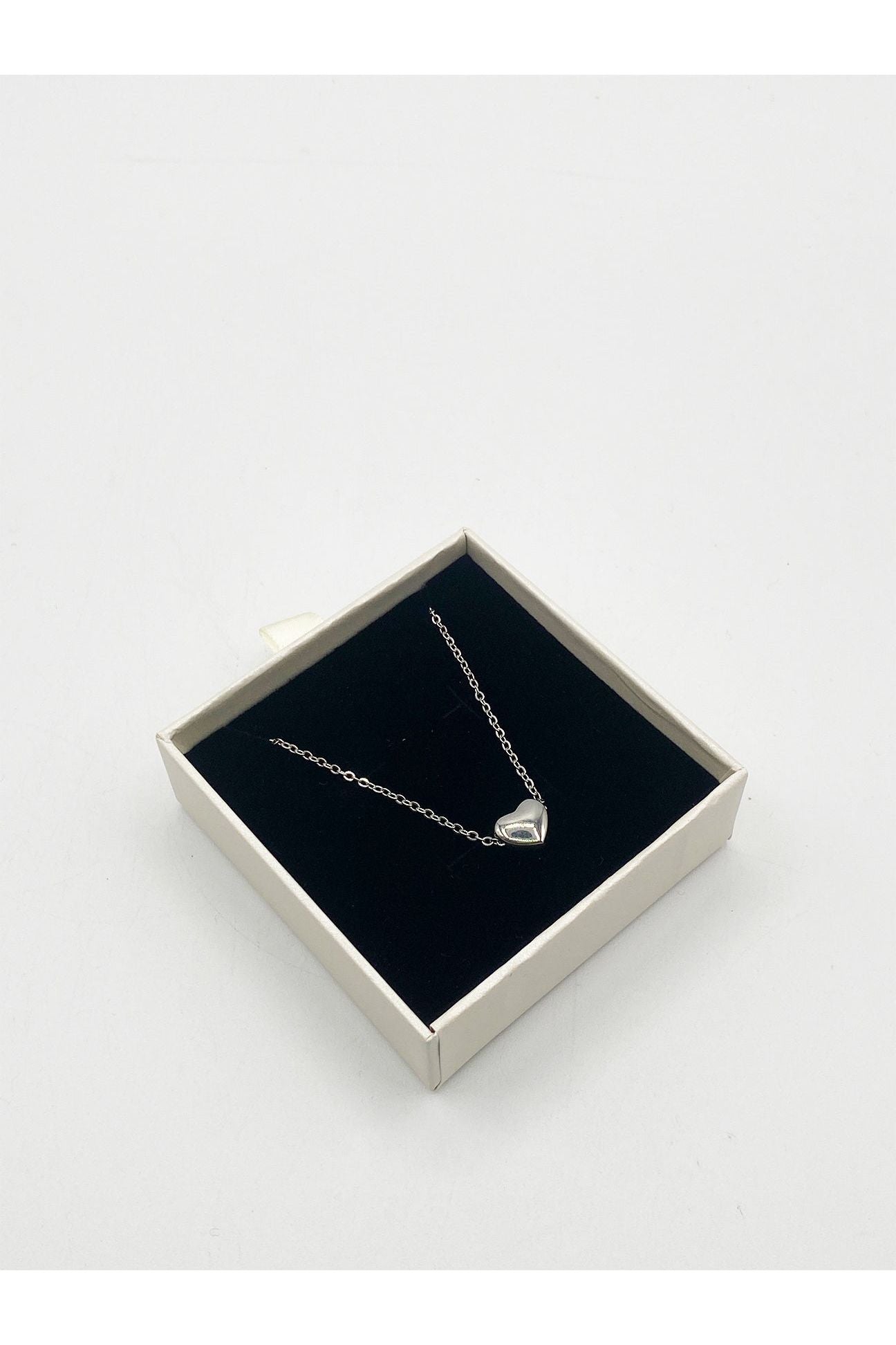 Small Heart Necklace In Silver JE400221