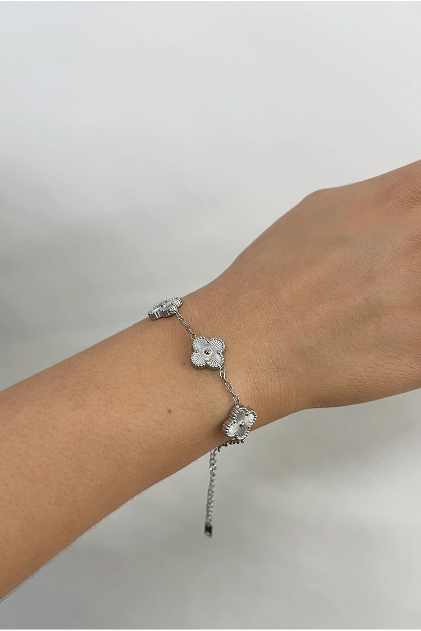 Clover Bracelet In Silver JE402221