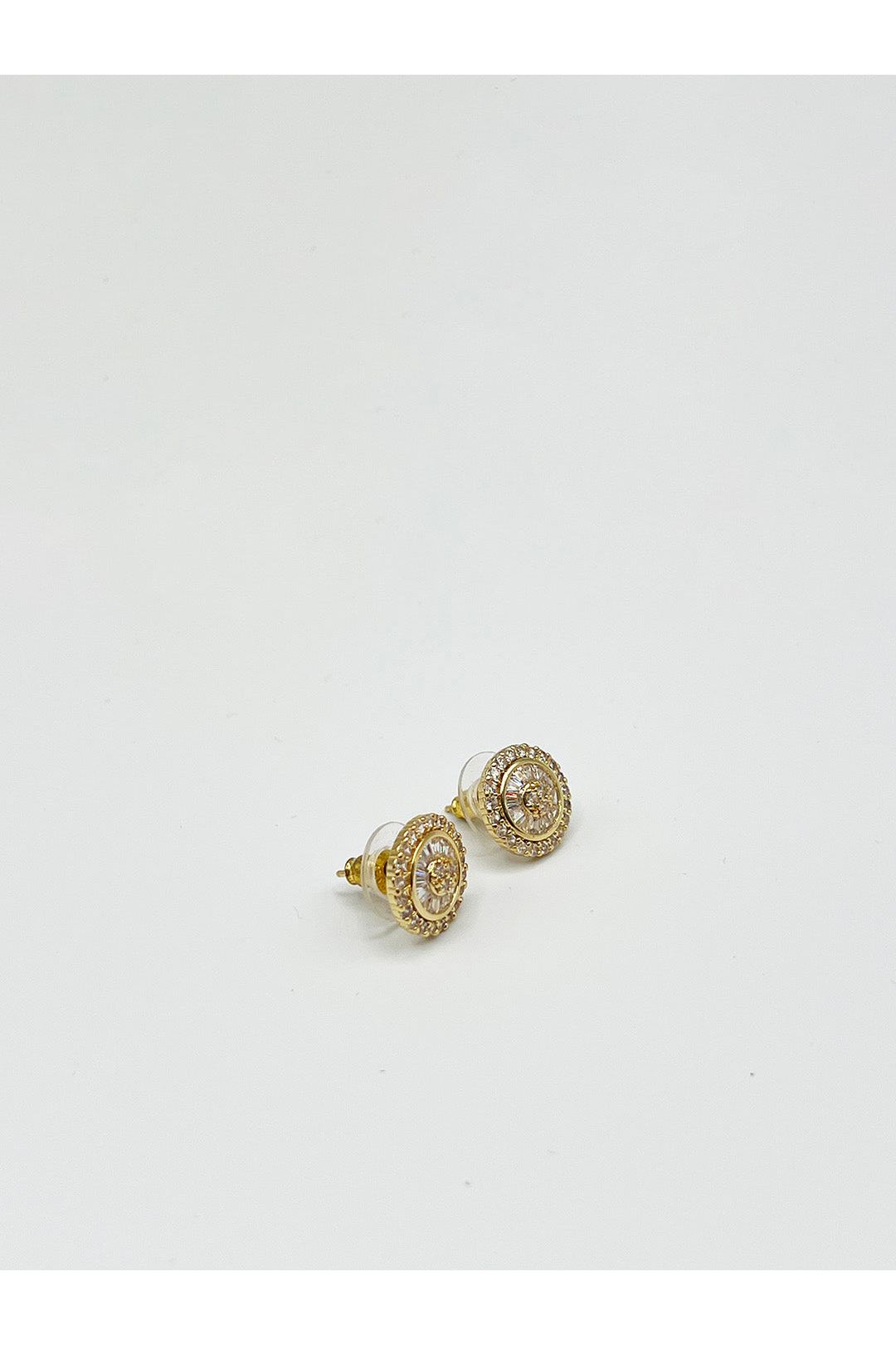 Moonstone Heart Necklace & Earrings Set In Gold - Gift Boxed JE411124