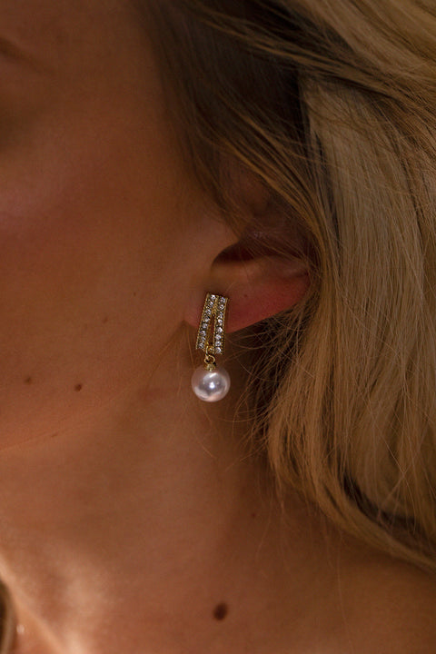 Pearl Drop Earrings - Gift Boxed by SVNX