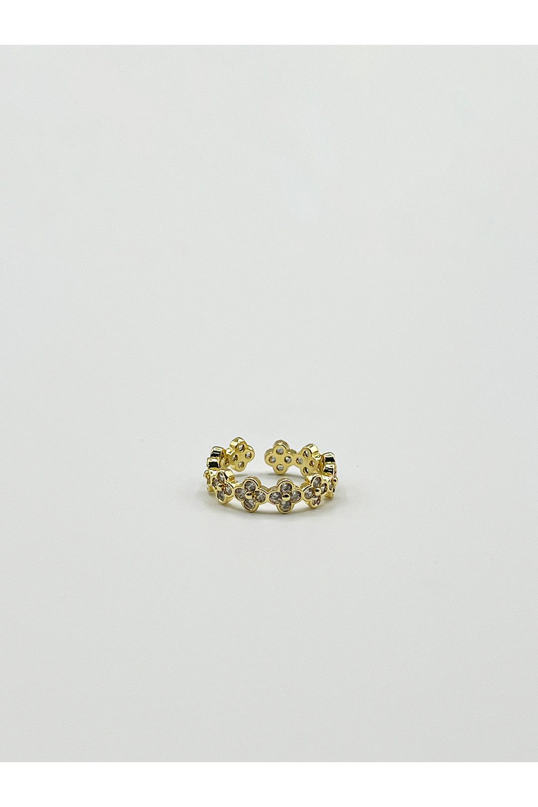 Diamante Clover Ring JE411824