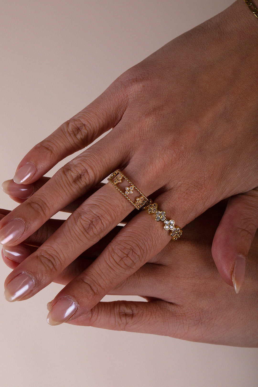 Diamante Clover Ring JE411824