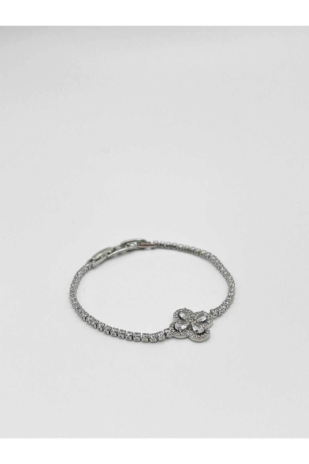 Clover Diamante Bracelet In Silver - Gift Boxed JE411921